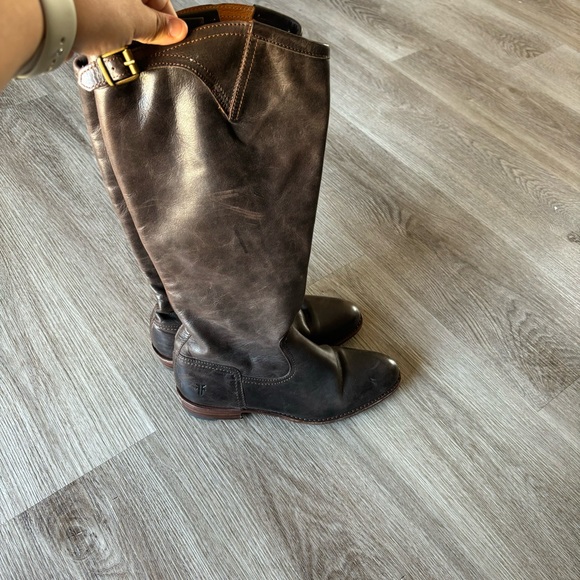 Frye Tall Leather Riding Zip Up Boots Equestrian Womens - Picture 8 of 10